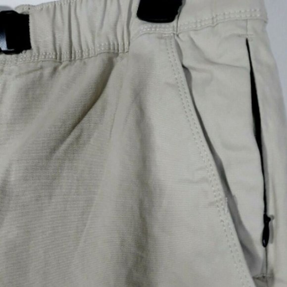 Foundry Everyday Casual Comfort Stretch Pale Khaki mens Belted Shorts Size 2XL - Picture 4 of 7